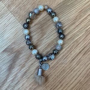 3/$25 jewellery bundle Bijoux C.Hamel | Bracelet w fur tassel